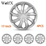 17" Silver Set Of 4 Covers Full Rim Hub Caps Fit Suv R17 Tire Steel Wheels. Fixed Price $49.14.