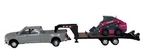 Ertl 1/32 2025-3500 Dodge Ram Gray, Gooseneck Trailer Pink Case SKIDSTEERSV340B. Fixed Price $25.49.