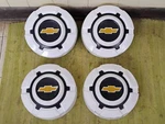 69-75 Chevy Dog Dish 1/2" Hubcaps 1969-1975 Set 4 C10 Truck Ton 15" White. Fixed Price $399.95.