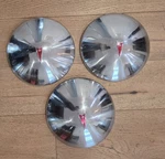 Set Of 3 Mint! 1970 Pontiac Dog Dish 10.5" Hub Caps- Gto, Firebird Lemans, Oem. Fixed Price $95.00.