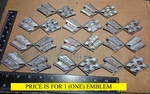 (1) Chevrolet Corvette Circa '70 Fuel Door Flags Emblem 3954546 X189. Fixed Price $14.00.