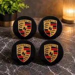 4 Porsche Oem Center Hub Caps Concave 76MM Gloss Black 911 Macan Cayenne". Fixed Price $29.99.