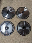 Set Of 4 Lincoln Continental Mark V 1970S Hub Caps 15" Wheel. Fixed Price $240.00.