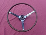 1964-67 Mopar Simulated Woodgrain Steering Wheel, Nice! 2530250 Dodge Plymouth. Fixed Price $449.99.