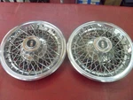 Vintage 1979-1982 Oldsmobile Cutlass 14" Wire Spinner Hubcaps Wheel Covers. Fixed Price $150.00.