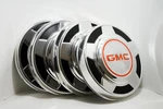 Nos Oem Gmc Truck Dog Dish Hubcaps Set Of 4. Fixed Price $250.00.