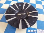 Mkw Wheels # Cap M-576. Used Black & Silver Metal Center 61 (qty. 1). Fixed Price $59.22.