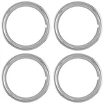 4 New 16" Chrome Steel Wheel Trim Rings Beauty Rims Glamour Edge Bands. Fixed Price $66.95.