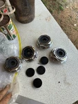 4 Nos Mag Wire Wheel Center Hub Cap Hex Logo. Fixed Price $79.99.