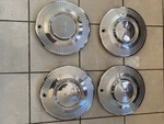 1963-1965 Plymouth Barracuda 13 Inch Hubcap Wheel Covers Set Of Four, Baby Moons. Fixed Price $100.00.