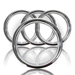 Set Of 4 18" Chrome Trim Rings Beauty Bands Rims Rally Steel Wheels. Fixed Price $68.99.
