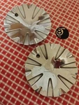 Set 2 Repaired Alba Bolt On Chrome Custom 6-3/16" Wheel Center Caps Hubs #AC-136. Fixed Price $127.99.