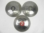Lot Of 3 Vintage Used Rare Chrome Hudson Hub Caps With Wear Good Condition. Fixed Price $149.98.
