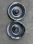 67 68 69 Dodge Polara Chrysler Charger Dart Monaco 14 Hubcaps Red Center Covers. Fixed Price $40.00.