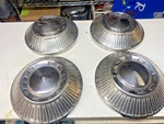 Set 4 Vintage Ford Galaxie Dog Dish Hubcaps 1965 1966 Poverty Fairlane 10.5. Fixed Price $229.00.