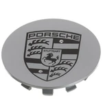 Genuine Porsche Wheel Center Cap Brilliant Silver W/black Crest 9P1-601-147-8Z8. Fixed Price $50.62.