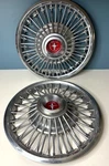 Ford Mustang Wheel Covers Hubcap 14" Wire Spoke 1960S Set Of 2 Used. Fixed Price $75.00.