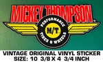 Mickey Thompson Performance Tires & Wheels-vintage Original Vinyl Decal Sticker. Fixed Price $10.17.