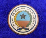 Brass Republica Del Paraguay Flag Grille Badge Bumper Topper Sign Emblem. Fixed Price $29.95.