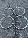 Vintage Opel Wheel Trim Rings Set Of 4 1970S 1980S Oem Stainless Beauty. Fixed Price $180.00.