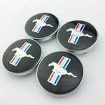 New Set Of Four 2.25" Ford Mustang Pony Svt Wheel Rims 1/4" Hub Center Caps. Fixed Price $29.99.