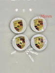 76MM Porsche Wheel Center Hub Cap 911 Cayenne Panamera Cayman Silver And Gold. Fixed Price $74.00.