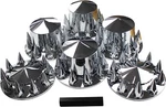 Chrome Hub Cover Semi Truck Wheel Kit Axle 33MM Lug Nut Complete Spiked. Fixed Price $112.81.