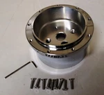 Chrome Aluminum 1967-94 Gm Hole Steering Wheel Column Adapter Hub + Screws. Fixed Price $30.80.