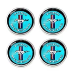 Scott Drake Blue Styled Steel Wheel Center Cap Set Mustang 1965-1966. Fixed Price $155.92.