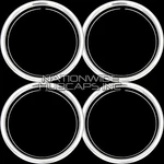 Set Of 4 18" Chrome Trim Rings Beauty Bands Rims Rally Steel Wheels. Fixed Price $69.99.