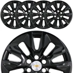For Chevrolet Silverado 1500 2019-2026 Black 20" Wheel Skins Hub Caps Rim Covers. Fixed Price $139.99.