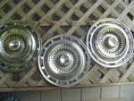 15 In. Vintage 1959 Chrysler Imperial Lebaron 300 Windsor Hubcaps Wheel Covers. Fixed Price $337.50.