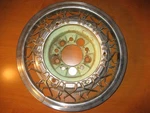 Lyons Cello Aftermarket Accessory Wire Wheel Cover Hubcap W/ Green Bucket #38. Fixed Price $79.95.