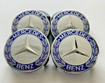 4X Light Blue Wheel Center Caps 3 Inch Star Laurel Mercedes-benz Hub Rim. Fixed Price $24.62.
