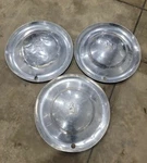 Set Of Three 1953 Plymouth 15" Wheel Covers Hubcaps 1949 1950. Fixed Price $37.49.