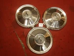 (3) Nos Studebaker Dog Dish Poverty Hub Caps 1549689 Lark 1960 Hawk. Fixed Price $89.99.
