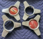 1957 Chevy Bel Air Chrome Spinner Flipper Center Wheel Cap Cover Set Of 4. Fixed Price $79.99.