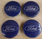 Oem Used Set Of Blue Ford Edge Escape Fiesta Focus Fusion Center Caps 6M211003AA. Fixed Price $9.95.