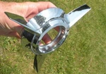 (1) 1963 Oldsmobile Starfire Accessory Deluxe Hubcap Chrome Spinner Center. Fixed Price $125.00.