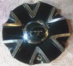 One Vct Bossini Black Machined Wheel Center Cap Part #KT213-20/22 85 Al Fwd Rim. Fixed Price $103.99.