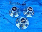 1973-1977 Chevrolet Center Wheel Oem Chevy Hubcaps 5 Lug Bowtie Cover Lot. Fixed Price $50.00.