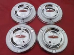 Vintage Nos 1961-62 Oldsmobile Cutlass Dog Dish Poverty Hubcaps Wheel Covers. Fixed Price $750.00.