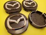 4 Mazda 56MM Black Wheel Center Caps 3/5/6, Miata, Rx 8, CX-3/5/7/9... Fixed Price $27.83.