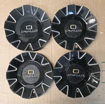 Cavallo Wheels Black & Silver Metal Center Cap No Part # 6 3/4. Fixed Price $99.99.