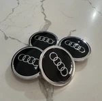 Set 4PCS Audi 69MM Black Chrome Wheel Rim Center Hub Replacement Caps 4B0601170A. Fixed Price $19.98.