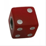 United Pacific Dice Valve Stem Caps Red With White Dots. Fixed Price $6.19.