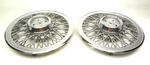 2 Wire Hubcaps Mercury Thunderbird Mustang Cougar 1980-1988 Part # E3SC-1130-AA. Fixed Price $38.00.