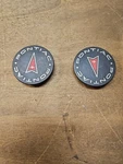 Set Of Pontiac Center Cap Black With Red Logo Oem 15623882 14047297 65MM. Fixed Price $25.00.