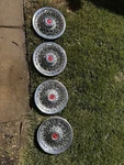 Pontiac Spoke Wire Hubcaps 14 Inch Set Wheel Covers Gm Oldsmobile Buick. Fixed Price $150.00.