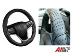 Retro Steering Wheel Cover 14" 16" 35 41CM Classic Style Pu Leather Vintage Look. Fixed Price $24.28.